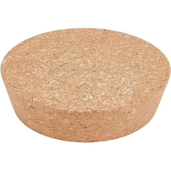 Large Cork Stoppers 4.1~4.7 Inch Cork Bottle Stoppers Tapered Corks Plugs Corks Canning Jar Lids Wood Tapered Plugs Wooden Taper Stopper for Kitchen Wedding Favor Canning BurlyWood
