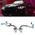 thumbnail image 3 of 2pcs H4 Headlight Bulb 35W 8000K 4000LM Light Blue Color Front Lamp Dual Beams Metal Body, 3 of 7
