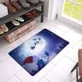 thumbnail image 3 of MKHERT Happy Snowman in Winter Christmas Landscape with Santa and His Sleigh Doormat Rug Home Decor Floor Mat Bath Mat 23.6x15.7 inch, 3 of 3