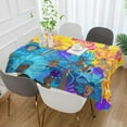 thumbnail image 5 of Coolnut Mardi Gras Tablecloth, Waterproof Washable Polyester Square Table Cover, Durable Tablecloth for Kitchen Dining Table Party Decor, 60"X 90", 5 of 7