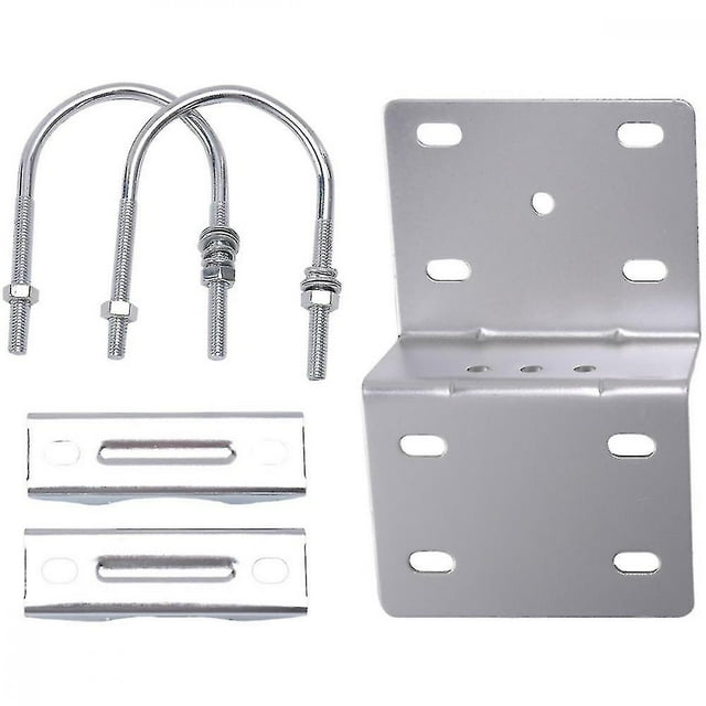 Kits de montaje en poste de antena, soporte de montaje en poste de antena con abrazadera de pernos en U dobles Soporte de mordaza en V para soporte de poste de antena SMC