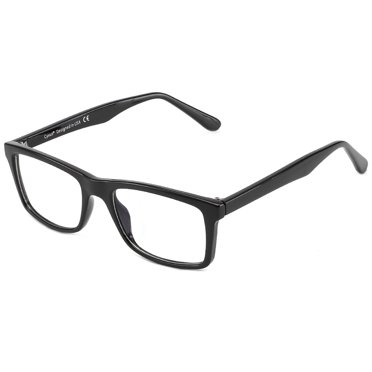 Cyxus Blue Light Blocking CP Glasses for Anti Eye Strain Headache Computer Use Eyewear, Unisex (8551T01, Bright Black) Block Droplets