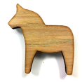thumbnail image 1 of Wooden magnet - Dala horse Brown, 1 of 1