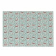 thumbnail image 1 of Flamingo Cutting Board, Rich Botanical Composition with Abstract Ornate Nature Flourish Fantasy, Decorative Tempered Glass Cutting and Serving Board, Small Size, Seafoam Coral White, by Ambesonne, 1 of 1