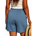 thumbnail image 2 of Gleelist Women's Plus Size Shorts Drawstring Comfy Elastic Waist Shorts Wide Leg Summer Short With Pockets XL-5XL, 2 of 8