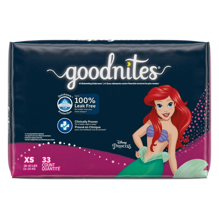 Goodnites Girls Nighttime Bedwetting Underwear, XS (28-43 lbs), 99