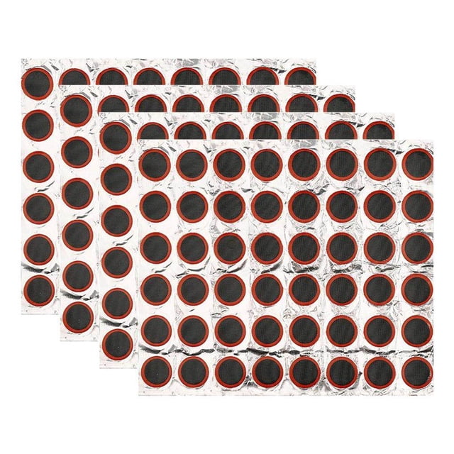 4 Feuilles de Patchs de Réparation de Pneu MTB Total 192 Pcs Patchs de Réparation de Crevaison de Chambre à Air Kits de Réparation de Pneu de Vélo Patch Rond pour Accessoires de Réparation de Vélo 25mm