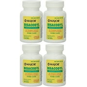 Major Bisacodyl Stimulant Laxative Relief Constipation, 1000ct, 4-Pack