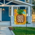 thumbnail image 7 of SKYSONIC Hello Summer Tropical Fruits Pineapple Double-Sided Printed Garden House Sports Flag 12x18in Polyester Decorative Flags for Courtyard Garden Flowerpot, 7 of 7