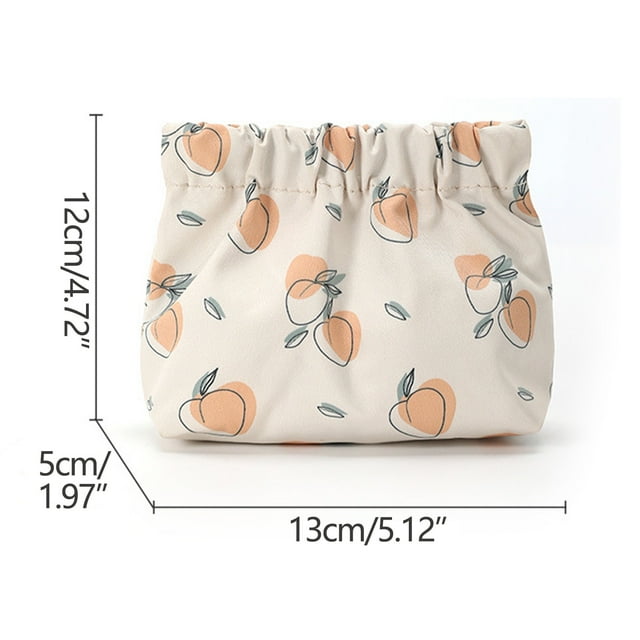 Shrapnel Printing Lipstick Bag - Portable Mini Storage Bag for Keys, Coins, Cosmetics, and Small Items, Cute Cartoon Design, Ideal for Travel and Daily Use, 5x4x2 Inches