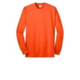 thumbnail image 6 of Port & Company Tall Long Sleeve Core Blend Tee - PC55LST Safety Orange | 5.5 Oz Size - XLT | Buy from PORT & COMPANY, 6 of 7