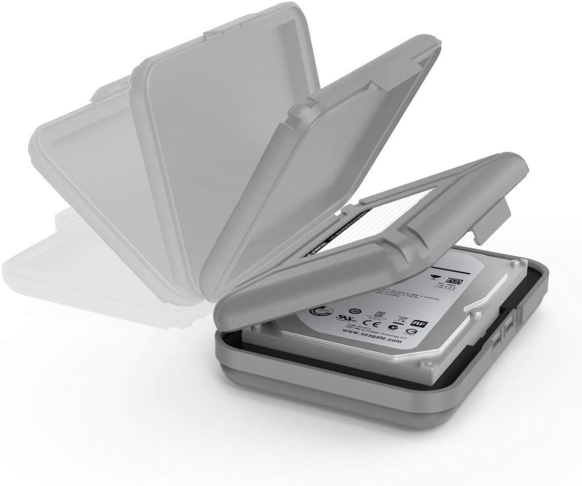 ORICO 5 Pack 3.5 Inch Hard Drive Box Protective Box Storage Case Cover