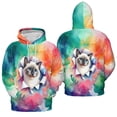 thumbnail image 3 of Funny Watercolor Adorable Siamese Peeking Through Torn Paper Effect All Over Print 3D Hoodie Unisex Merch Hoodies Cat Lover Kitten Owner Gifts - 00026, 3 of 6