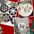 thumbnail image 5 of 1 Box 12Pcs 3in White Ceramic Ornaments Blank Christmas Ornament Blanks Flat Round Ceramic Disc DIY Paint Craft with 12Pcs String Porcelain Decorations for Home Wedding Holiday Party Supplies, 5 of 5
