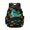 Dinosaur Tropical Leaf Print Black, variant on SCRAWLGOD Cat Paw Print Brown School Backpack for Boys Girls Backpack for Kids Teens Elementary Middle School 17” Large Knapsack with Padded Strap