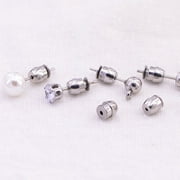 Techinal 10Pcs Secure Earring Lock Earring Back Ear Studs Nuts Replacement Earring Posts