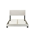 ACME Lien Panel Faux Leather Queen Bed, White