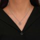thumbnail image 4 of Collar con letra AZ en plata de ley S925 --- Código de producto 58577, 4 of 4