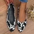 thumbnail image 3 of Women Flat embroidered Outdoor Fashion Doodle Comfortable Pointed Toe Flat Non Slip Breathable Casual Loafers Zapatos Mujer, 3 of 6