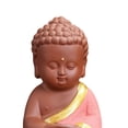 thumbnail image 4 of Adorable estatua de Buda meditando, escultura de cerámica tallada a mano, estatua de Buda sentado para mesa, sala de té, decoración coleccionable Rojo Sunnimix Pequeña estatua de Buda, 4 of 8