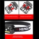 thumbnail image 3 of Linterna Frontal Con Sensor Multifunción Usb Recargable Linterna Para Acampar Ipx4 Luz Impermeable Para Casco Con Batería De 1200 Mah 7 Modos Para Acampar Senderismo Montar De Noche 2053 sonducket HA022017-00, 3 of 7