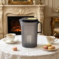 thumbnail image 6 of Water Pitcher,67.62 Oz Clear Water Jug with Measurement,Lemonade Juice Beverage Jar with Strainer Cover and Handle for Living Room Beverage,Homemade Fruit Water,Black, 6 of 6