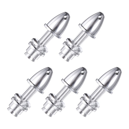 Uxcell 5PCS RC Plane Airplane Spinner Propeller Adapter for Shaft Brushless Motor(5mm Aperture and 8mm Output Axle)
