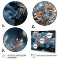 thumbnail image 3 of Designart "Snowflake Tranquility at Sunrise IV" Landscapes Framed Wall Art - Traditional Blue Winter Landscape Bedroom Framed Canvas Wall Art, 3 of 6