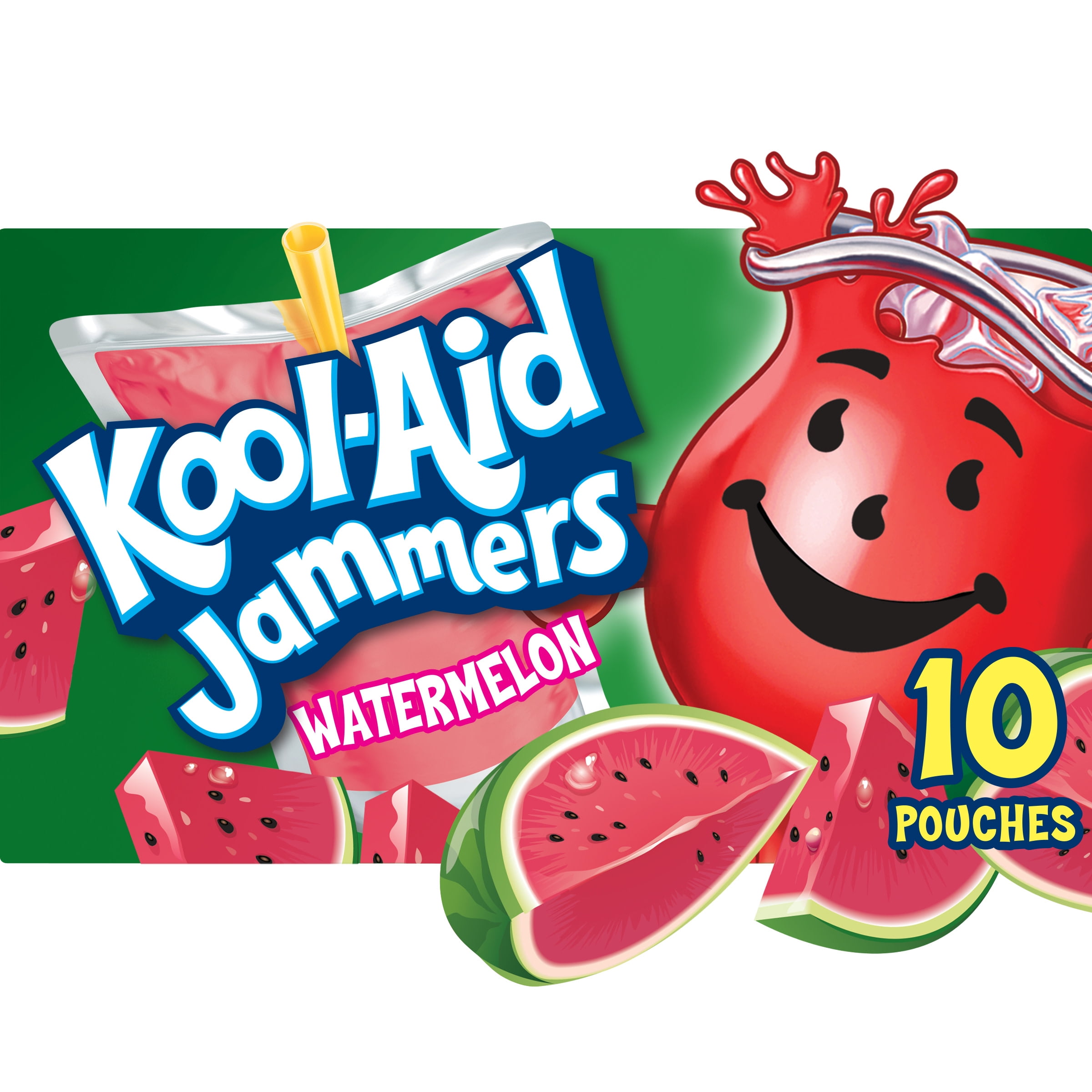 Kool-Aid Jammers Watermelon Artificially Flavored Drink, 10 ct Box, 6 fl oz  Pouches