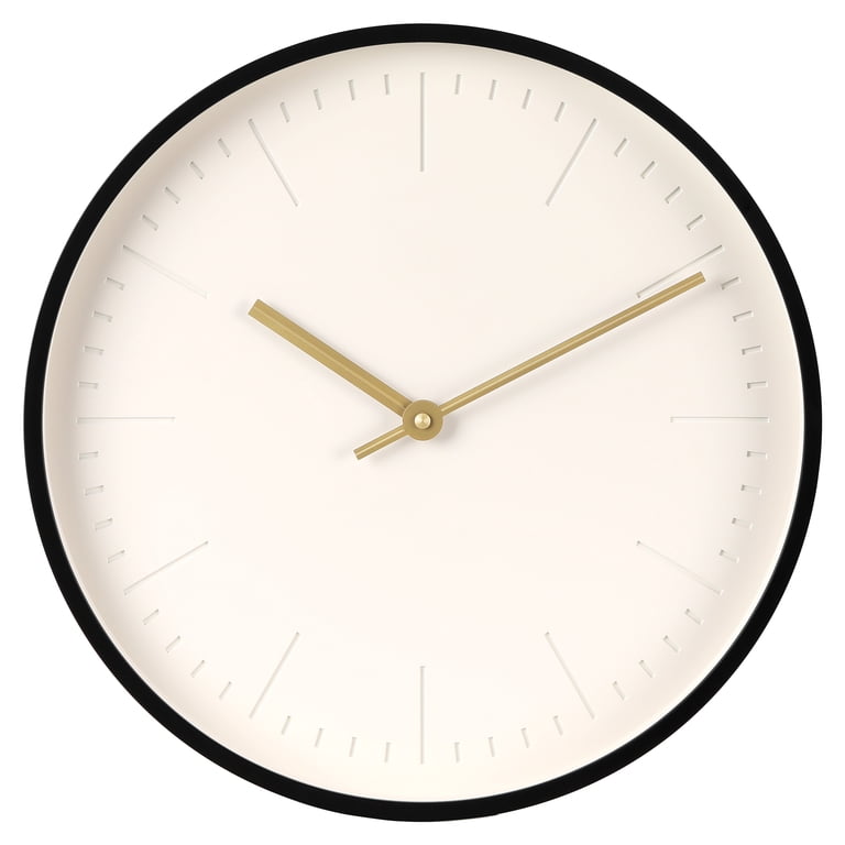 Better Homes & Gardens 20-Inch Modern Wall Clock, Black photo 1