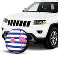 thumbnail image 2 of Kdxio Pink Flamingo for Tire Cover Wheel Protectors Tyre Covers Weatherproof Wheel Covers Universal Fit for Trailer Rv SUV Truck Camper Travel Trailers 17 inch, 2 of 8