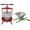 Green 6, variant on Manual Fruit Wine Press and Crusher with Filter Bag, Stainless Steel Apple Grape Berry Crusher for Kitchen
