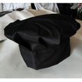 thumbnail image 3 of Black Unisex Toque With Elastic Band Kitchen Hats Bakers Caps Comfortable Durable Soft Cooking Cap For Men Women, 3 of 3