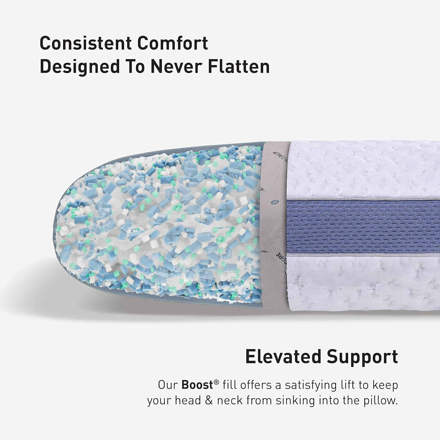 Bedgear Balance Performance Pillow – 3.0 - Moisture Wicking Bed Pillow for All Sleep Positions - Medium Firmness Bed Pillow - Washable Removable Cover