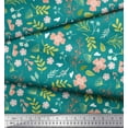 thumbnail image 3 of Soimoi Green Cotton Voile Fabric Leaf Floral Fabric Prints By Yard 56 Inch Wide, 3 of 3
