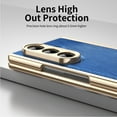 thumbnail image 2 of Allytechgroup Case for Samsung Galaxy Z Fold 7 with Screen Protector, Support Wireless Charging Rugged Flip Cover Lightweight Non-Slip Rigid Plastic Anti-Scratch Shockproof Back Shell, Blue, 2 of 10