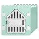 thumbnail image 1 of Casa para mascotas ventilada, plegable, privada, fácil de montar, de plástico empalmable, refugio para gatos para las 4 estaciones, color verde, 1 of 12