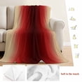 thumbnail image 5 of Dark Red Yellow Ombre Blanket Soft Cozy Warm Throw Blanket for Couch, Plush Fuzzy Flannel Fleece Blankets for Sofa, Farmhouse Modern Gradient Art Bed Blankets Lightweight Gifts for Women, 40"x50", 5 of 9