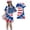 Blue, variant on Grblisyd 4th of July Dresses for Girls Red White and Blue USA Patriotic Dress American Flag Crew Neck Short Sleeve A Line Dress Size 7
