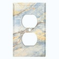 thumbnail image 2 of Metal Light Switch Plate Outlet Cover (Image of Marble Blue MAR014), 2 of 13