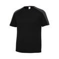 thumbnail image 1 of Gravity Threads Youth Sleeve-Blocked Moisture Wicking Shirt - Black/Iron Grey - Small, 1 of 1