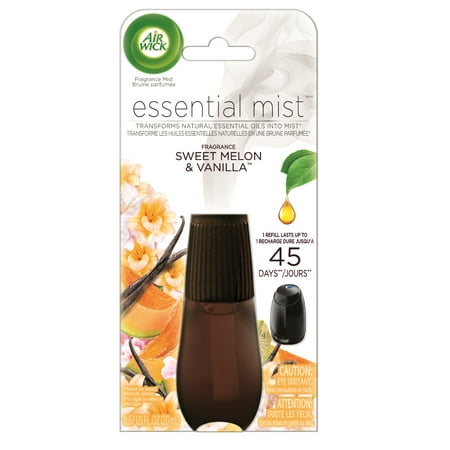 Fragrance Refill Air Wick Sweet Melon & Vanilla Essential Mist Fragrance Oil Diffuser Air Freshener Refill, 0.67 Oz. ()