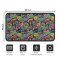 thumbnail image 5 of Colorful Games Graffiti Black Pattern Door Rugs,Washable Non Slip Door Mats Indoor,Decorative Door Mats,Entry Mat Indoor for Entrance,Bedroom,Kitchen,Bathroom,30"x17", 5 of 6