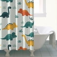 thumbnail image 4 of Light Green Dinosaurs Leaves Pattern Shower Curtain 72"x72" ,Bathroom Decorative Shower Curtains Set with 12 Hooks,Modern Waterproof Washable Shower Curtain, 4 of 6