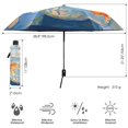 thumbnail image 3 of FORMRS Travel Umbrella Folding Auto Open Close Windproof Rain UV Protection, Blue Goldfish, 3 of 8