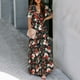 thumbnail image 2 of Vestido informal de manga corta con cuello en V y estampado de verano para mujer Fridja bnh4090, 2 of 9