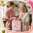 thumbnail image 2 of Large Plastic Mother's Day Gift Bags, 100 Count, Pink Flower Design, Party Favor Goodie Pouch, 2 of 6
