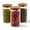 27oz-3X, variant on Spaghetti Jars-60oz-2x Ribbed Borosilicate Glass Food Storage Canisters with Airtight Wood Lids
