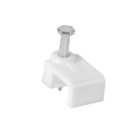 Grapa para cable plano, 5 X 8.5 mm, blanca, bolsa 500 pzas Volteck Volteck GPL-8BG