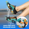 thumbnail image 4 of AUXDIQ Water Shoes Women Men Quick Dry Aqua Shoes Barefoot Beach Swim Shoes, Black, 9 US, 4 of 6